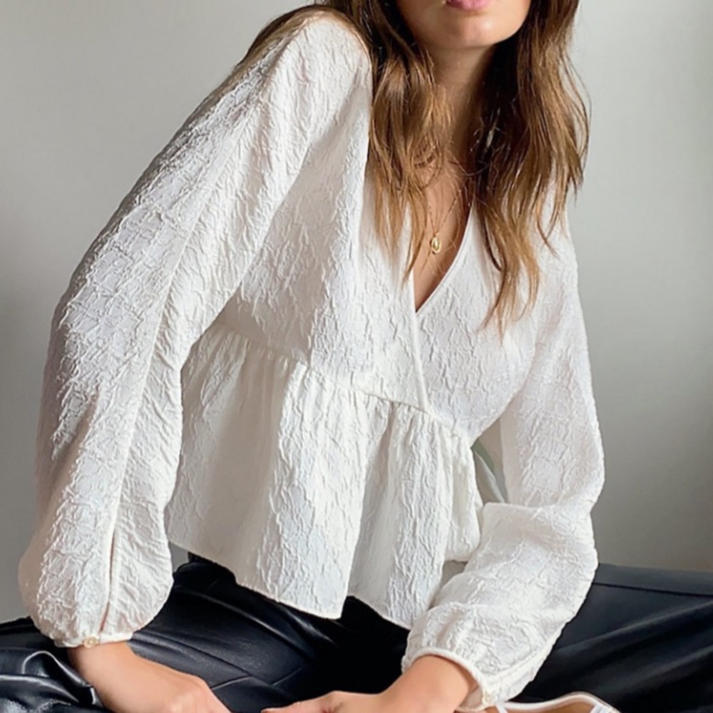 Aritzia Peplum Blouse